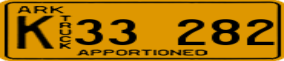 Trailer License Plate